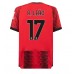 Billige AC Milan Rafael Leao #17 Hjemmetrøye 2023-24 Kortermet